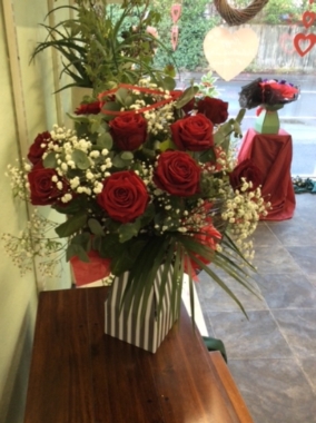 Red Rose Handtied